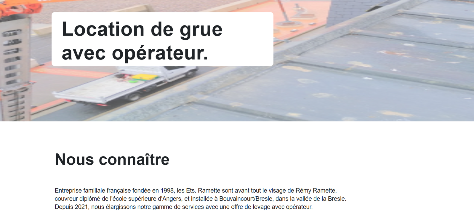 Création d'un site vitrine pour un artisan from scratch, optimisé SEO et responsive