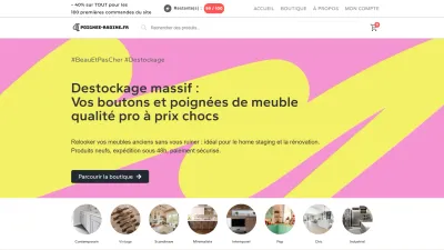 Site e-commerce anciennement poignee-radine.fr développé sous WordPress + WooCommerce + Stripe